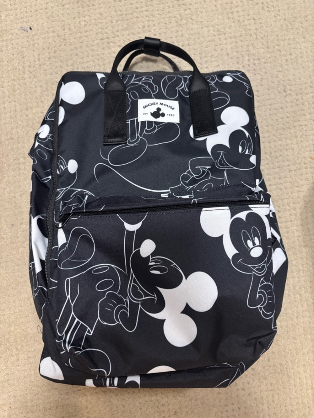 NWOT Disney Black & White Mickey Mouse Sketch Backpack